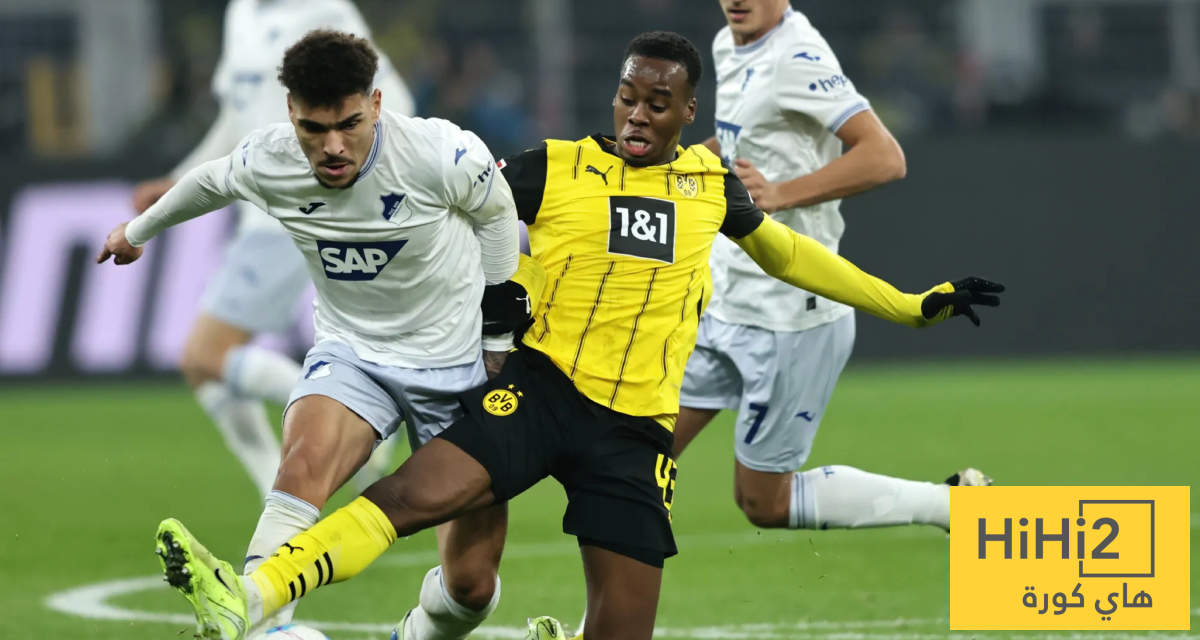 شاهد تشكيلة بوروسيا دورتموند المتوقعة ضد هوفنهايم ونسبة الفوز
