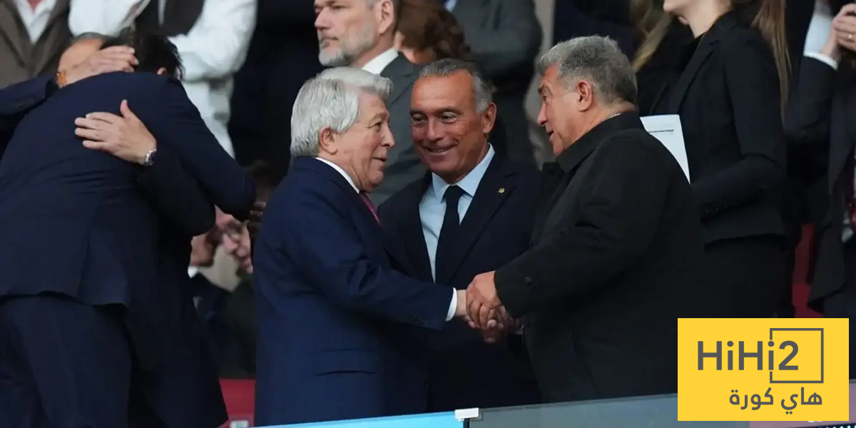 رئيس أتلتيكو يرد على انتقادات لابورتا للتحكيم