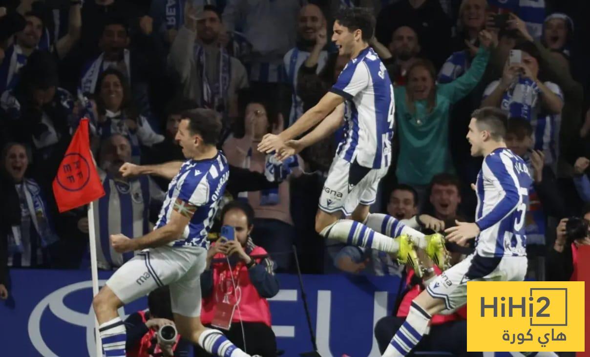 ريال سوسيداد يسجل أسرع هدف في تاريخ نهائي كأس إسبانيا