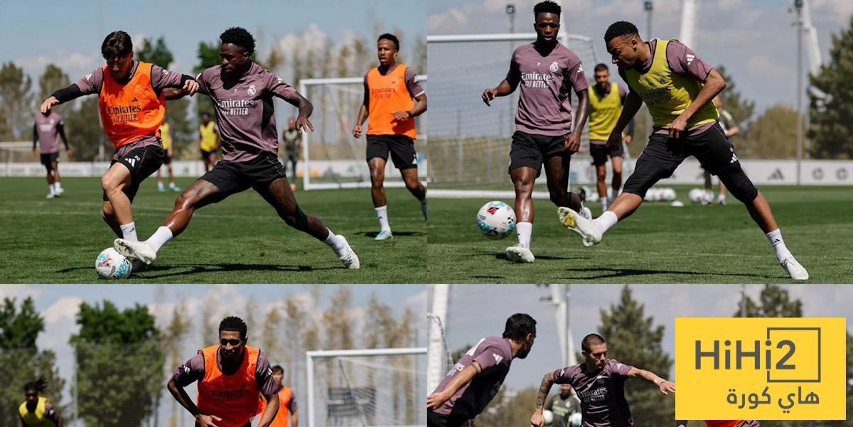 ملخص تدريبات ريال مدريد اليوم