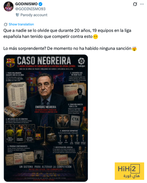 الاندية الاسبانية بدأت تدخل رسميا في قضية فساد نغريرا والمتهم فيها نادي برشلونة 2 الاندية الاسبانية بدأت تدخل رسميا في قضية فساد نغريرا والمتهم فيها نادي برشلونة 1