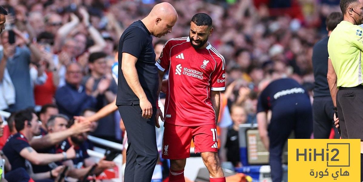 إصابة محمد صلاح وخروجه من مباراة كريستال بالاس
