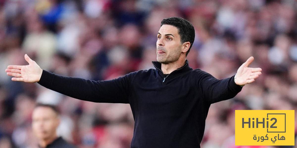 رأي أرتيتا في ركلة الجزاء الغير محتسبة لأرسنال