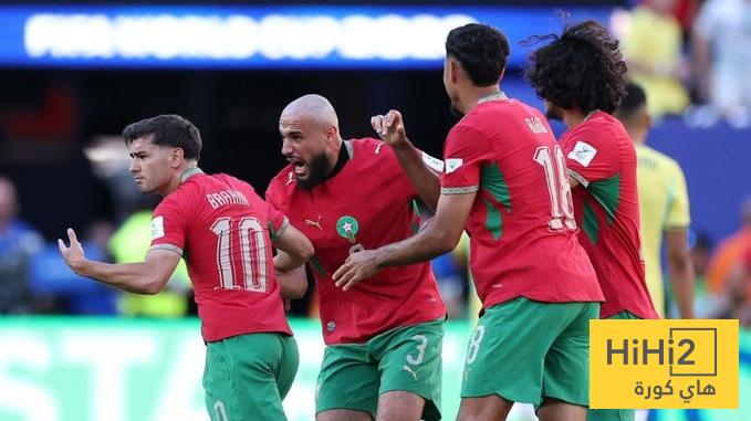 احصائيات مباراة البرازيل ضد المغرب