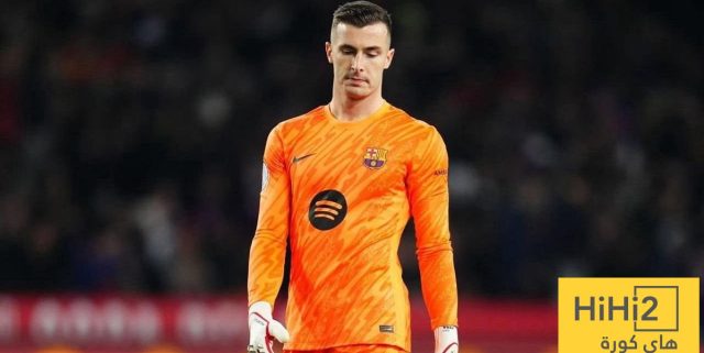 حارس برشلونة يخضع للكشف الطبي في ناديه الجديد
