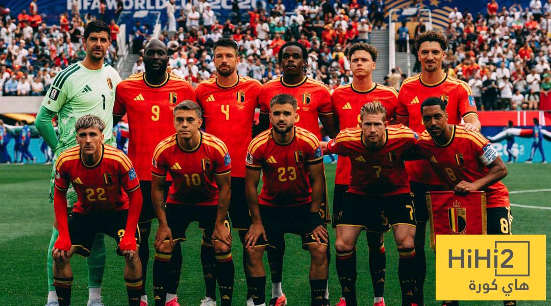 عاجل : التشكيلة الرسمية لمنتخب بلجيكا أمام نيوزيلندا