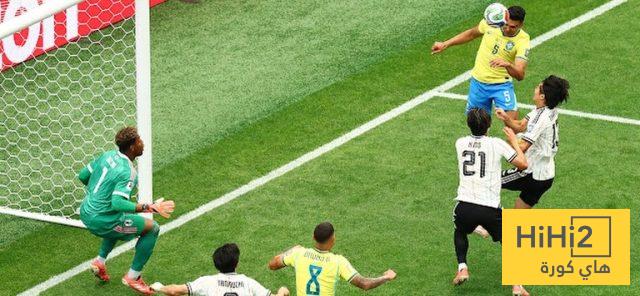 صورة .. احتفالية كاسيميرو بعد هدفه ضد اليابان