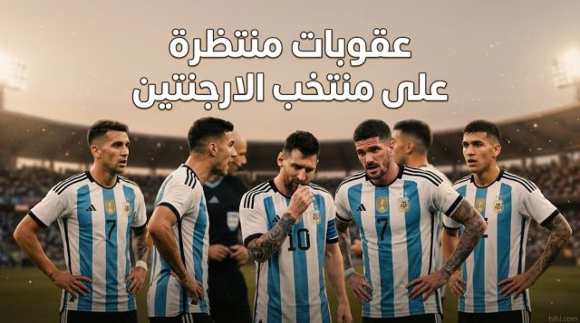 صورة : عقوبات في انتظار منتخب الأرجنتين !
