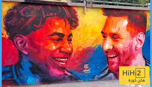 صورة .. تخريب جدارية ميسي ولامين في برشلونة قبل مباراة نهائي مونديال 2026