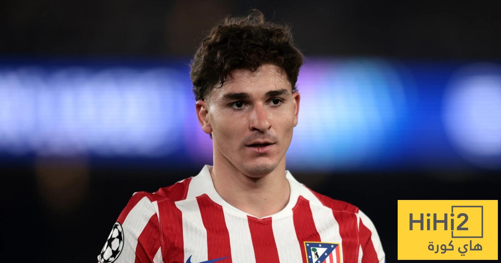 ألفاريز لن يرتدي قميص اتلتيكو مدريد مجددا في حال استمرار سيميوني
