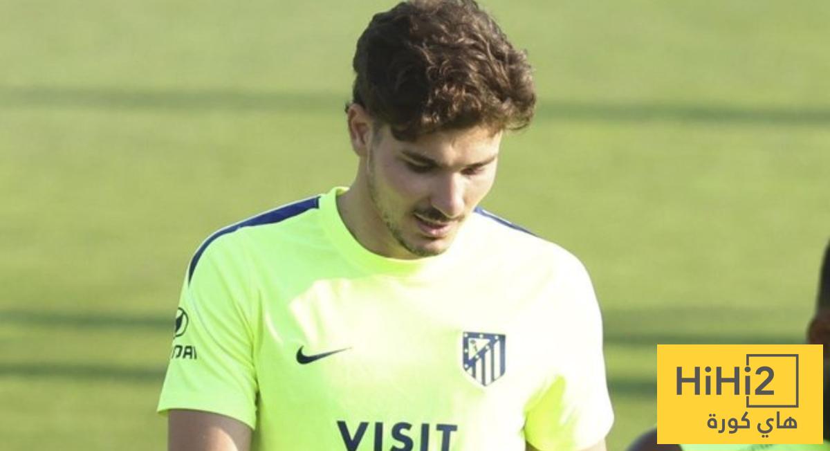 جوليان ألفاريز يعود الى تدريبات اتلتيكو مدريد