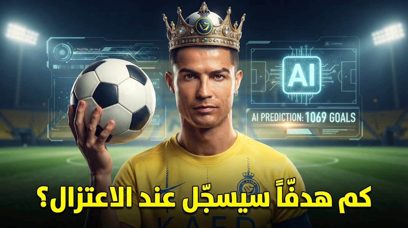 الذكاء الاصطناعي يتنبأ بنهاية مسيرة رونالدو .. رقم فلكي عند الاعتزال