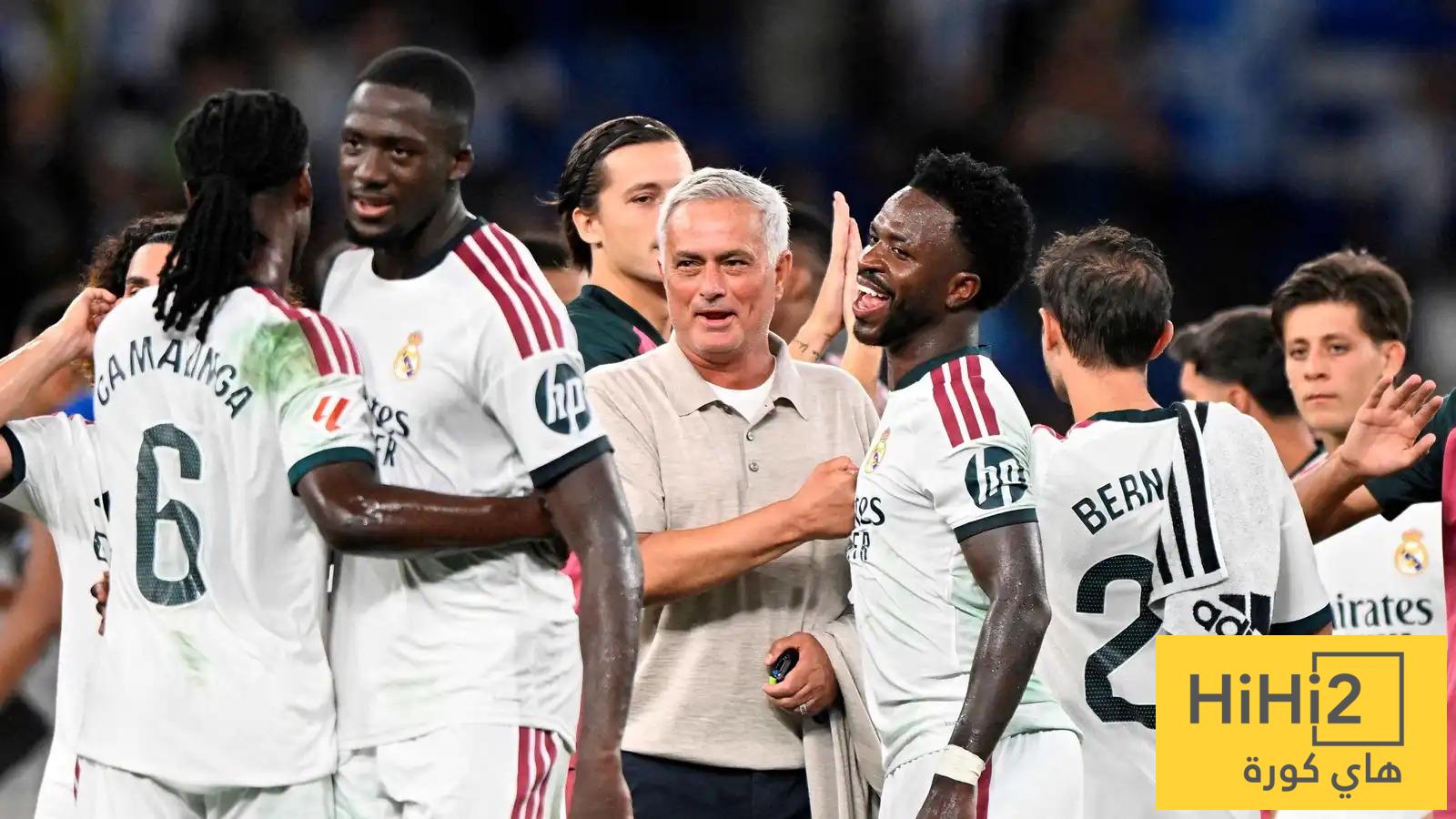 مورينيو يحطم رقمه الشخصي ويعيد كتابة بداياته مع ريال مدريد