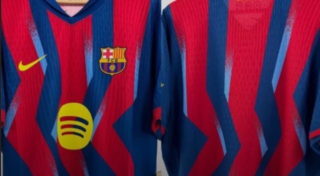 صورة .. شعار قميص برشلونة في الكلاسيكو