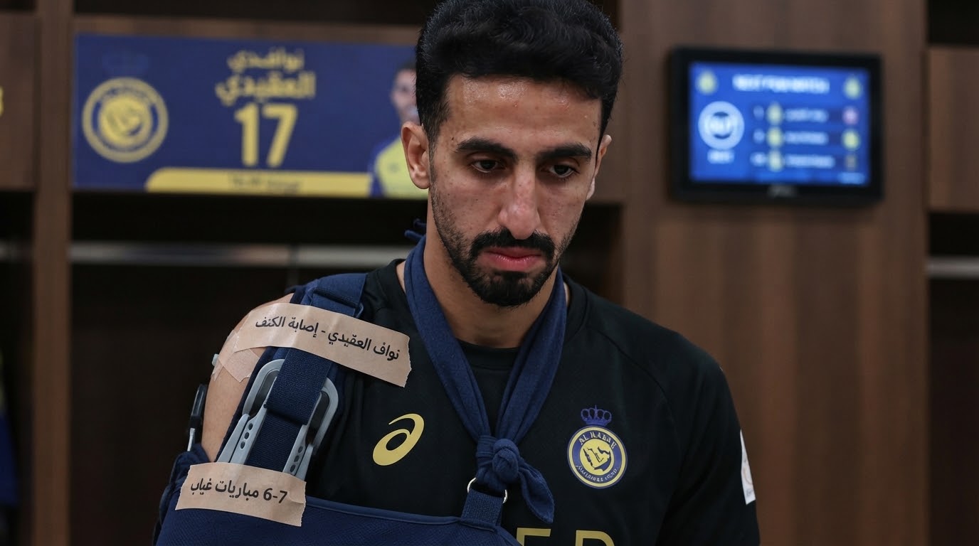 6 مباريات تنتظر النصر بدون نواف العقيدي