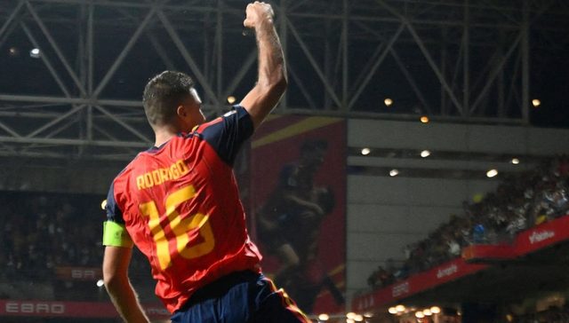 رودري يفعلها لأول مرة مع اسبانيا بعد غياب عامين